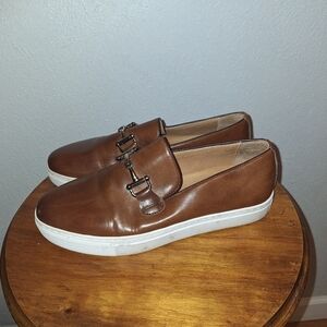 🌟 Marc Nolan Men’s Boardwalk‎ Leather Shoes/Sneakers Brown Size 8